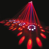 een discolamp met laser